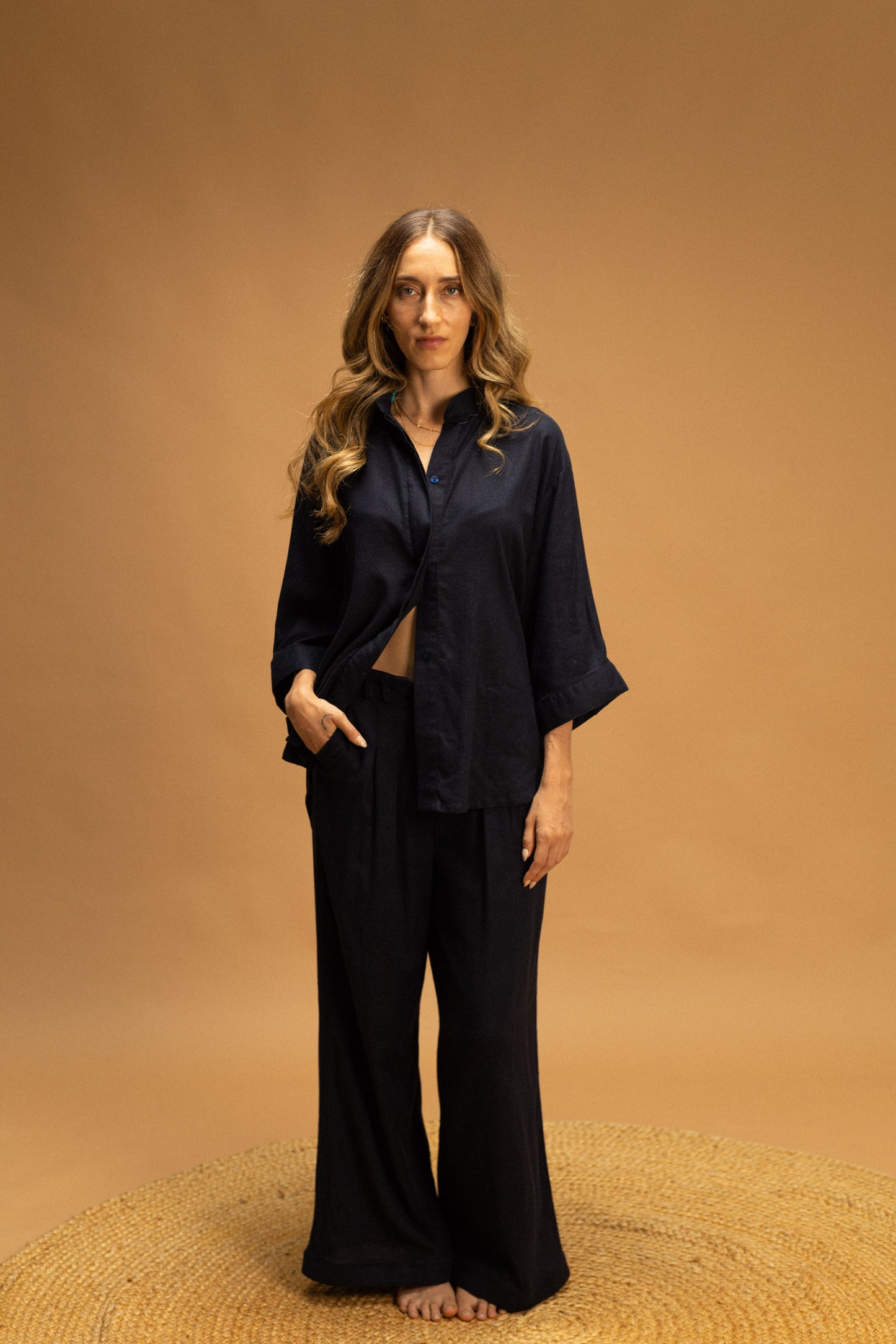 Eva Pants Marine Blue