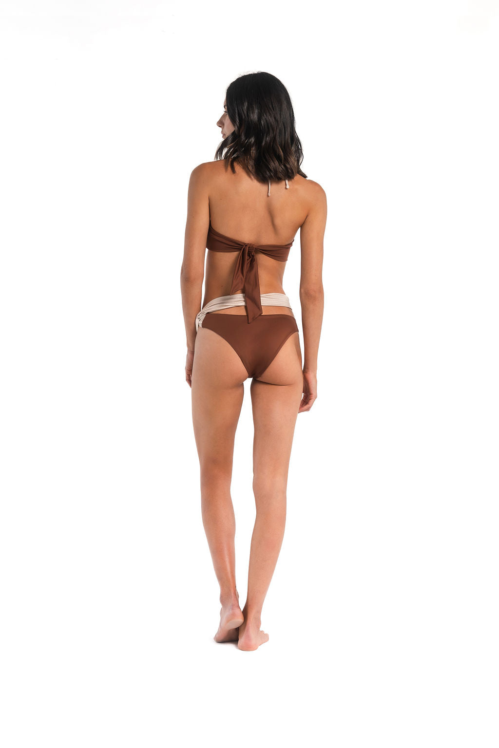 Elia Strapless Bikini Brown