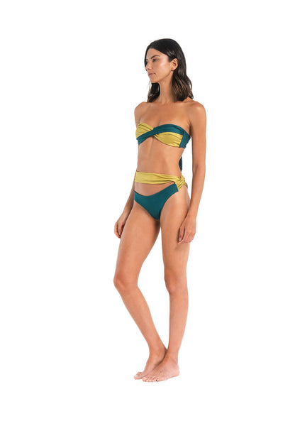 Elia Strapless Bikini Aqua