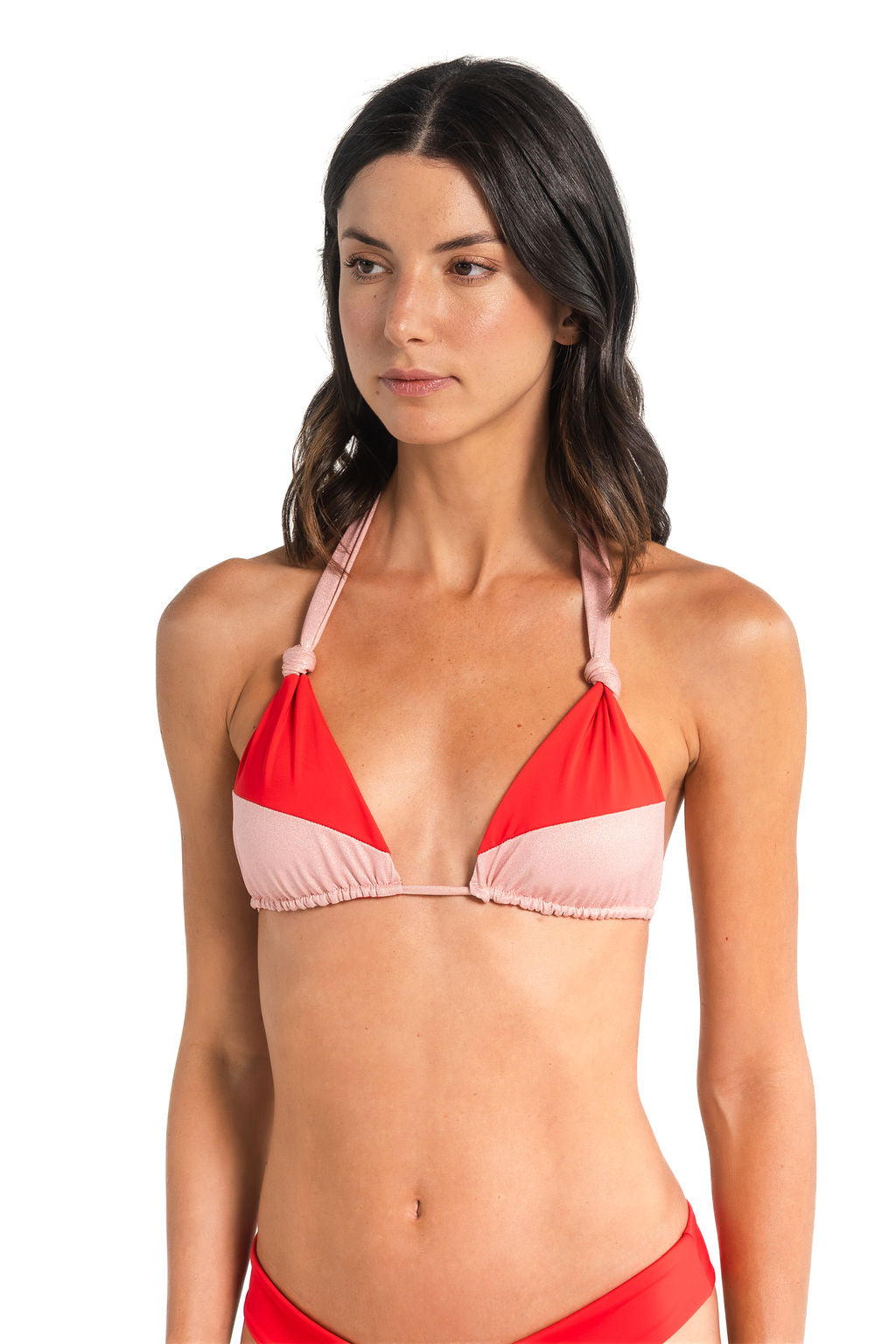 Senia Triangle Bikini Red