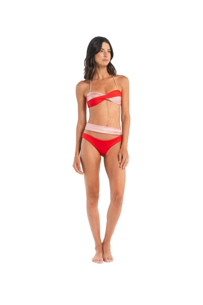 Elia Strapless Bikini Red
