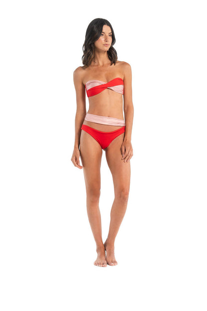 Elia Strapless Bikini Red