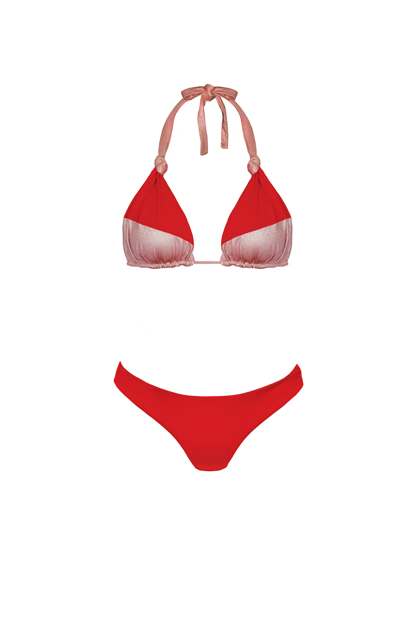 Senia Triangle Bikini Red