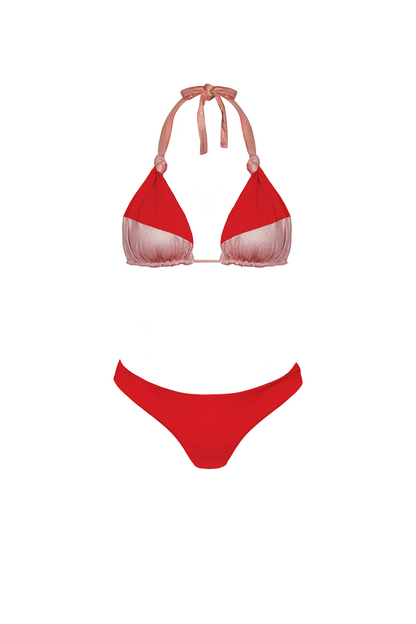 Senia Triangle Bikini Red