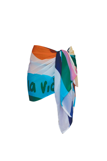 Wavy Mini Pareo Multicolor